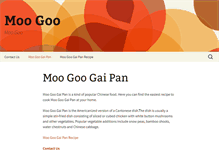 Tablet Screenshot of moogoo.com